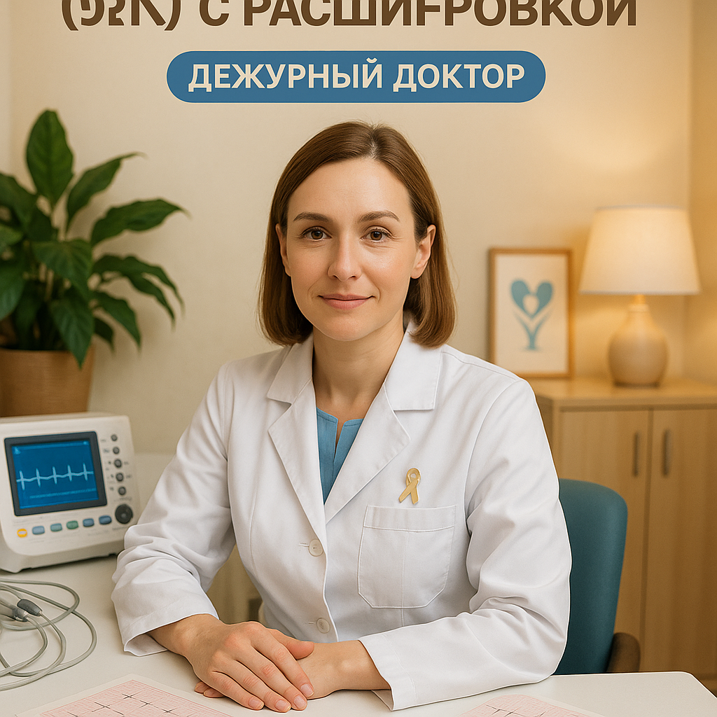 Электрокардиограмма (ЭКГ) с расшифровкой